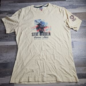 Barbour Steve McQueen Tshirt XL Motorcycle Graphic